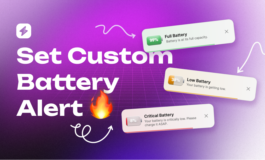 How to Set Custom Battery Alerts on Windows, macOS, and Linux